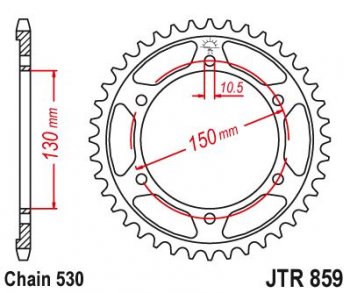 5 239 р. Звезда цепного привода JTR859 48  jtr859.48  с доставкой в г. Пермь. Увеличить фотографию 1