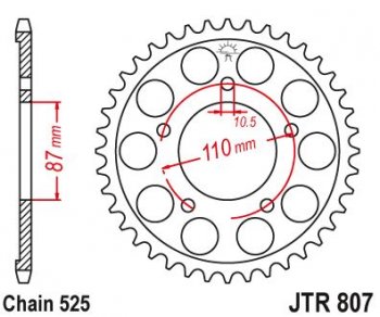 4 409 р. Звезда цепного привода JTR807 48  jtr807.48  с доставкой в г. Пермь. Увеличить фотографию 1