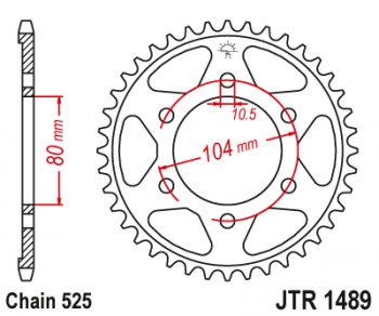 4 219 р. Звезда цепного привода JTR1489.44  jtr1489.44  с доставкой в г. Пермь. Увеличить фотографию 1