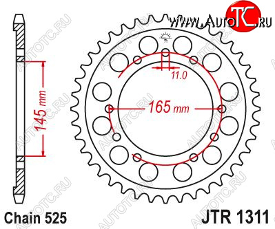 3 579 р. Звезда цепного привода JTR1332.38  jtr1332.38  с доставкой в г. Пермь