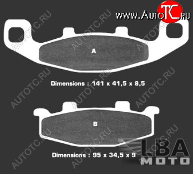 3 099 р. Тормозные колодки Nissin 2P-252NS (427)  9 002  с доставкой в г. Пермь