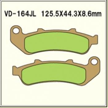 2 249 р. Тормозные колодки Vesrah VD 164JL	  пм-00005056  с доставкой в г. Пермь. Увеличить фотографию 1