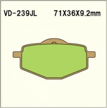 629 р. Тормозные колодки Vesrah VD 239JL	  пм-00005076  с доставкой в г. Пермь. Увеличить фотографию 1