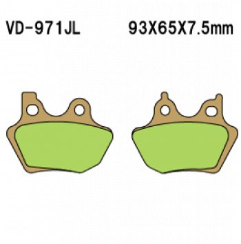 Тормозные колодки Vesrah VD-971JL  пм-00021431
