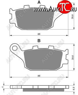 2 779 р. Тормозные колодки Gold-Fren 021 S33  021 s33  с доставкой в г. Пермь