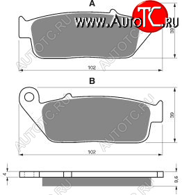 2 779 р. Тормозные колодки Gold-Fren 014 S33  014 s33  с доставкой в г. Пермь