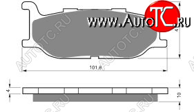 2 169 р. Тормозные колодки Gold-Fren 048 S3  048 s3  с доставкой в г. Пермь