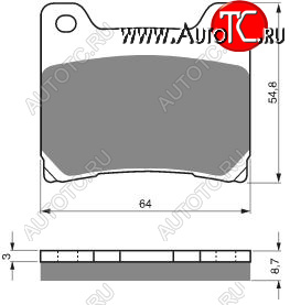 2 779 р. Тормозные колодки Gold-Fren 015 S33  015 s33  с доставкой в г. Пермь
