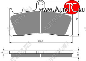 2 169 р. Тормозные колодки Gold-Fren 039 S3  039 s3  с доставкой в г. Пермь