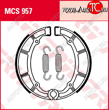 5 249 р. Тормозные колодки TRW MCS957  mcs957  с доставкой в г. Пермь