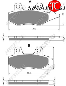 2 169 р. Тормозные колодки Gold-Fren 009 AD  009 ad  с доставкой в г. Пермь