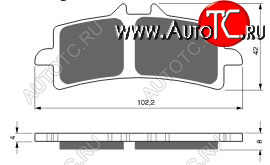 2 779 р. Тормозные колодки Gold-Fren 258 S33  258 s33  с доставкой в г. Пермь