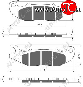 2 169 р. Тормозные колодки Gold-Fren 278 K5  278 k5  с доставкой в г. Пермь