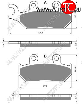 2 169 р. Тормозные колодки Gold-Fren 033 S3  033 s3  с доставкой в г. Пермь