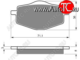 2 169 р. Тормозные колодки Gold-Fren 018 K5  018 k5  с доставкой в г. Пермь