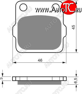 2 169 р. Тормозные колодки Gold-Fren 077 AD  077 ad  с доставкой в г. Пермь