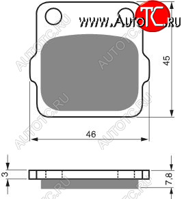 2 169 р. Тормозные колодки Gold-Fren 007 AD  007 ad  с доставкой в г. Пермь