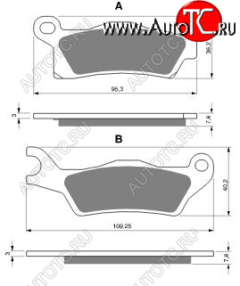 2 319 р. Тормозные колодки Gold-Fren 310 S3  310 s3  с доставкой в г. Пермь