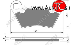 2 249 р. Тормозные колодки Gold-Fren 312 S3  312 s3  с доставкой в г. Пермь