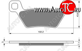 2 319 р. Тормозные колодки Gold-Fren 314 S3  314 s3  с доставкой в г. Пермь