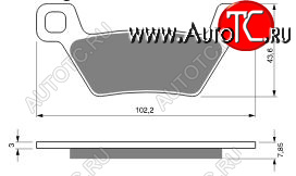 2 319 р. Тормозные колодки Gold-Fren 316 S3  316 s3  с доставкой в г. Пермь