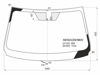 Стекло лобовое (Обогрев щеток Датчик дождя Молдинг) Toyota RAV4 (XA40) 12-19 FUYAO 8410AGNHMW