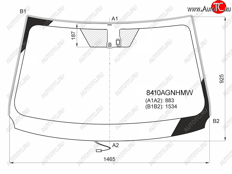 10 249 р. Стекло лобовое (Обогрев щеток Датчик дождя Молдинг) Toyota RAV4 (XA40) 12-19 FUYAO 8410AGNHMW  с доставкой в г. Пермь