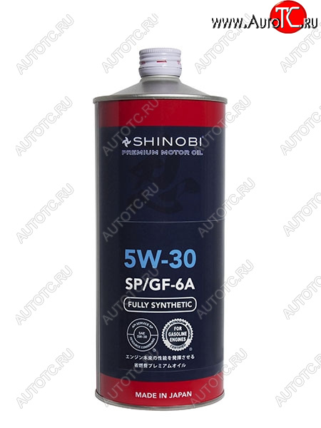 1 139 р. Масло моторное синтетическое SHINOBI SPGF-6A 5W-30 1L SHINOBI SH0007  с доставкой в г. Пермь