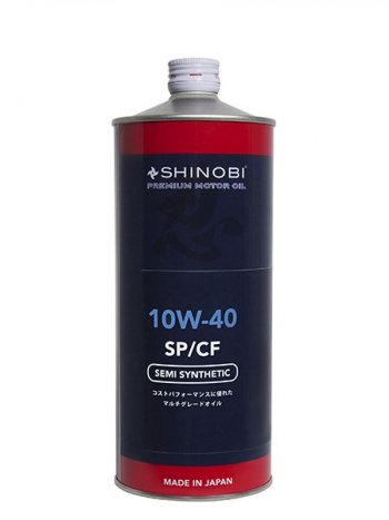 1 059 р. Масло моторное полусинтетическое SHINOBI SPCF 10W-40 1L SHINOBI SH0025  с доставкой в г. Пермь. Увеличить фотографию 1
