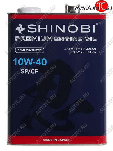 3 699 р. Масло моторное полусинтетическое SHINOBI SPCF 10W-40 4L SHINOBI SH0026  с доставкой в г. Пермь