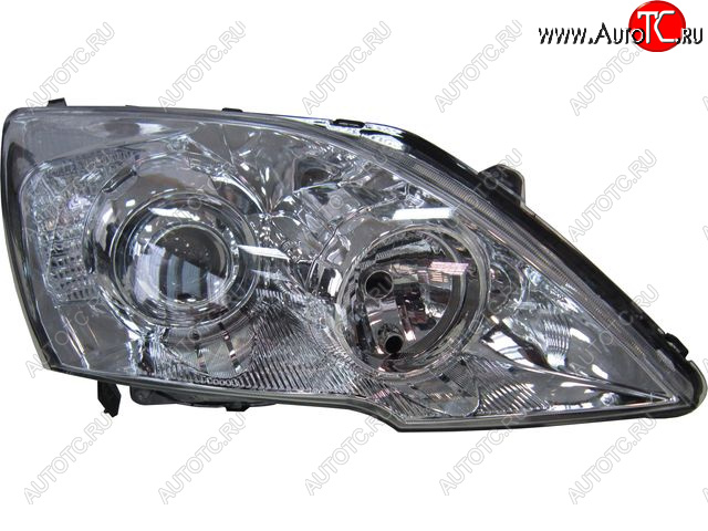 0 р. Правая фара (корректор, линзован) CHINA  Honda CR-V  RE1,RE2,RE3,RE4,RE5,RE7 (2007-2010) дорестайлинг  с доставкой в г. Пермь