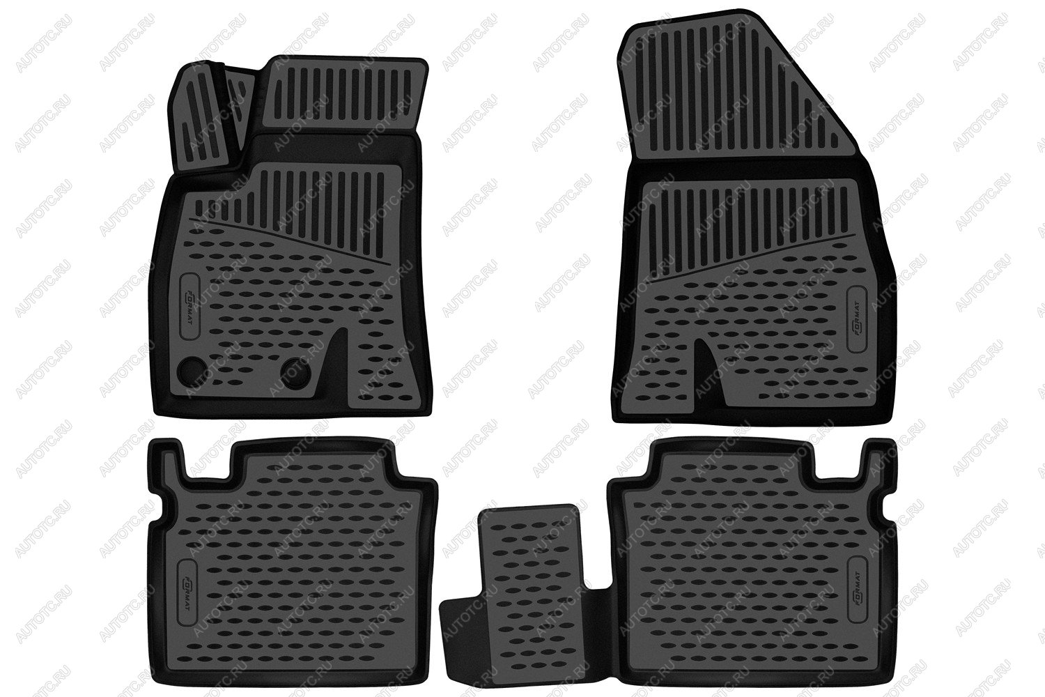 4 099 р. Коврики 3D в салон подходят для CHERY Arrizo 8 2022-, седан, 4шт. (ПУ, повышенная износостойкость)  Черри Арризо 8 FORMAT format.3da70160210k  с доставкой в г. Пермь