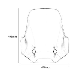 9 249 р. Ветровое стекло для мотоцикла Kawasaki Versys 6501000 15-19 КитайскиеЗапчасти пм-00016960  с доставкой в г. Пермь. Увеличить фотографию 5