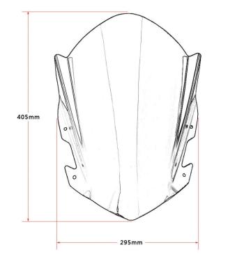 3 399 р. Ветровое стекло для мотоцикла KTM 125200390 14-18 КитайскиеЗапчасти пм-00016971  с доставкой в г. Пермь. Увеличить фотографию 4