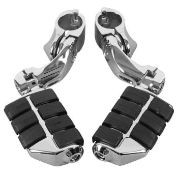 5 599 р. Подножки на дуги с креплением 32мм Harley-Davidson, Yamaha, Honda, Suzuki, Kawasaki Модель 2 КитайскиеЗапчасти пм-00025606  с доставкой в г. Пермь. Увеличить фотографию 2