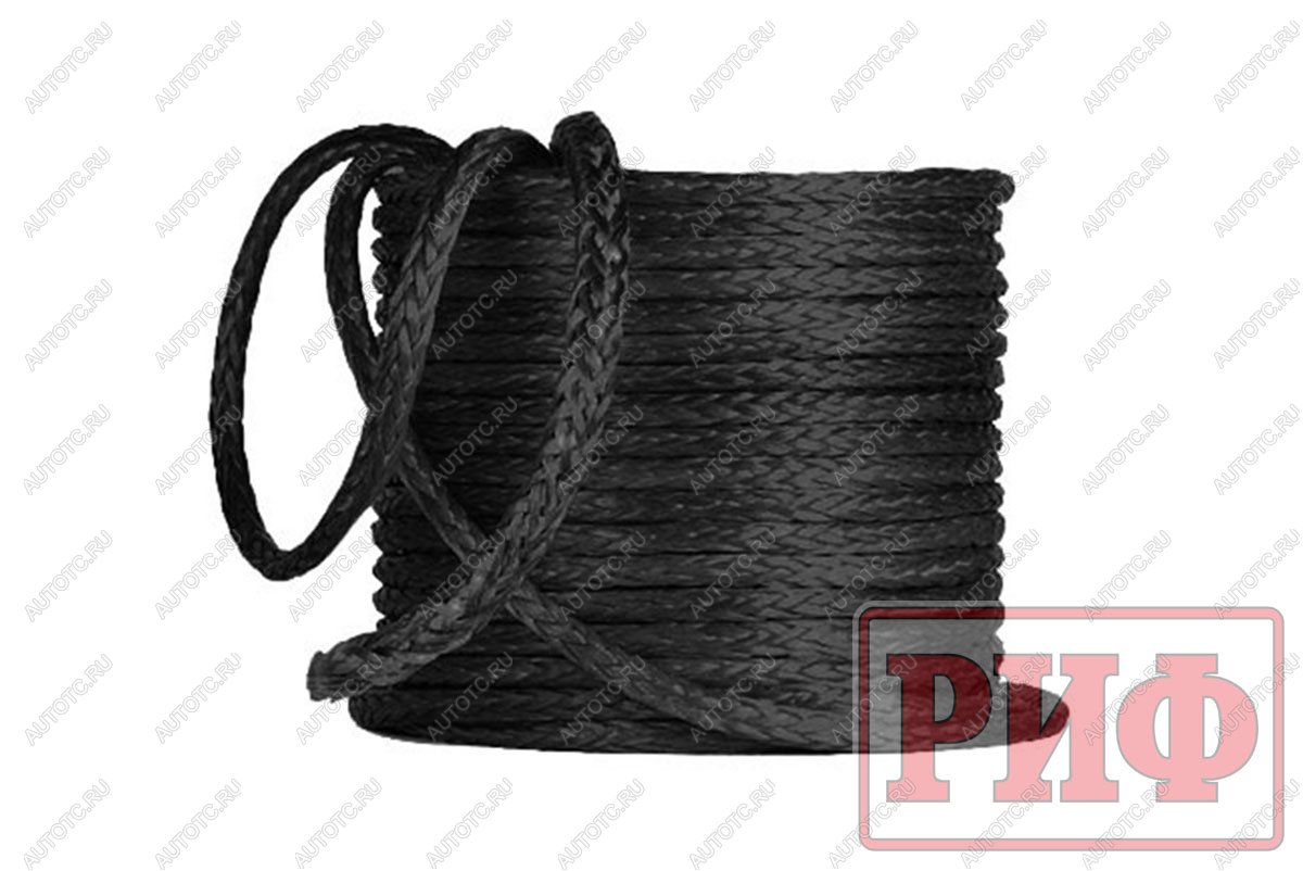 239 р. Трос для лебёдки синтетический РИФ 6 мм черный  rope6bl  с доставкой в г. Пермь