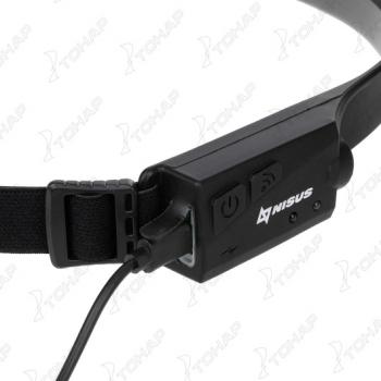 1 669 р. Фонарь налобный NISUS сенсорный LED-120 LM, COB-340 LM, IPX4, USB  n-fn-hl65  с доставкой в г. Пермь. Увеличить фотографию 8