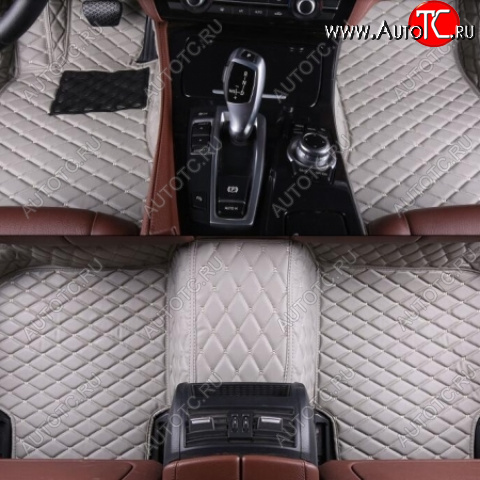 4 299 р. Ковры в салон Кожа (экокожа) Автопилот  Toyota Camry  XV40 (2006-2011) дорестайлинг, рестайлинг (серый)  с доставкой в г. Пермь