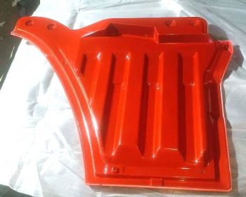 6 549 р. Накладка двери нижняя левая (красная) X3000 SHACMAN SHACMAN dz14251330151-red  с доставкой в г. Пермь. Увеличить фотографию 2