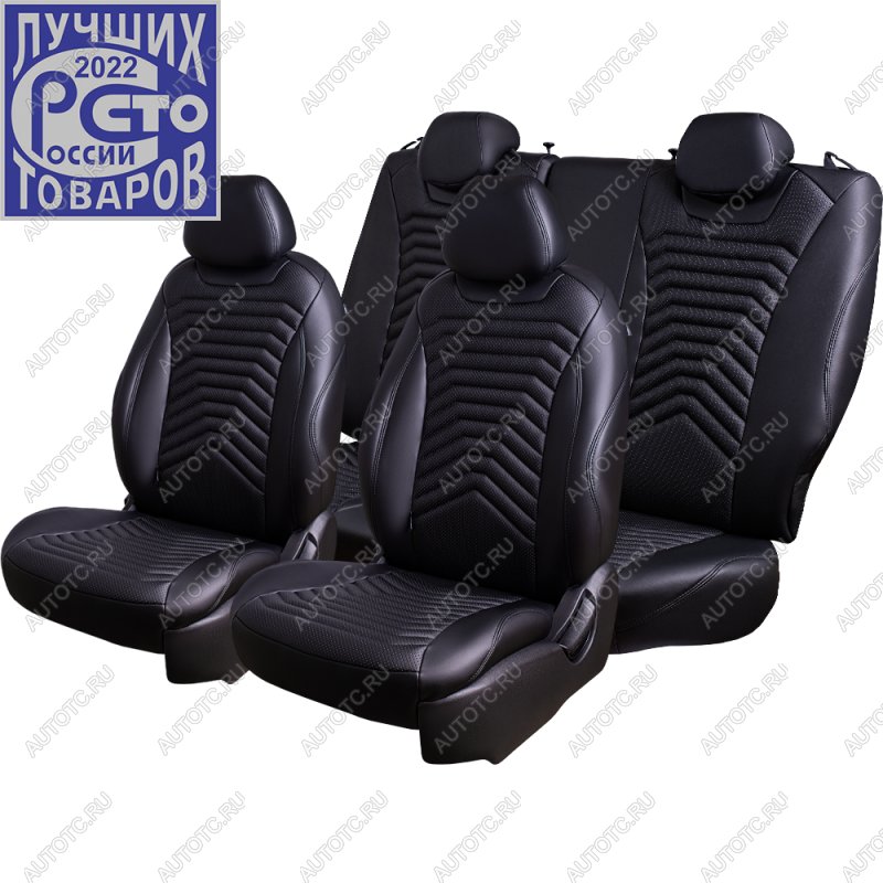 28 499 р. Комплект чехлов для сидений (РЗС 60/40 + подл., 3Г, экокожа) Lord Autofashion БАЙРОН ст ПРЕЗИДЕНТ  Chery Tiggo 7 Pro Max  T1E (2022-2025) дорестайлинг, рестайлинг (Черный, вставка черная, строчка черная)  с доставкой в г. Пермь