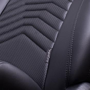 28 499 р. Комплект чехлов для сидений (РЗС 60/40 + подл., 3Г, экокожа) Lord Autofashion БАЙРОН ст ПРЕЗИДЕНТ  Chery Tiggo 7 Pro Max  T1E (2022-2025) дорестайлинг, рестайлинг (Черный, вставка черная, строчка черная)  с доставкой в г. Пермь. Увеличить фотографию 9