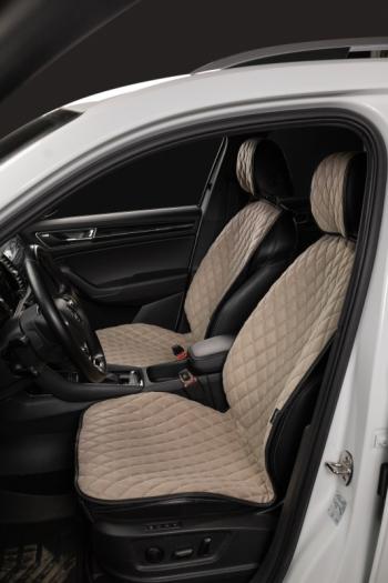 4 199 р. Накидка на сиденье (5 мест Каир) ТЕЙЛОР ст БАЙРОН Lord Autofashion   (бежевый, строчка бежевая)  с доставкой в г. Пермь. Увеличить фотографию 3