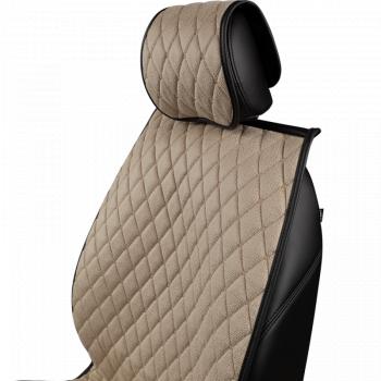 4 199 р. Накидка на сиденье (5 мест Каир) ТЕЙЛОР ст БАЙРОН Lord Autofashion   (бежевый, строчка бежевая)  с доставкой в г. Пермь. Увеличить фотографию 10