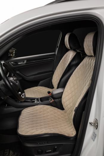 4 199 р. Накидка на сиденье (5 мест Каир) ТЕЙЛОР ст БАЙРОН Lord Autofashion   (светло-бежевый, строчка бежевая)  с доставкой в г. Пермь. Увеличить фотографию 11