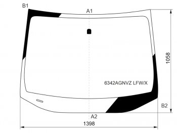 Стекло лобовое Opel Astra 15- XYG 6342AGNVZ LFW/X
