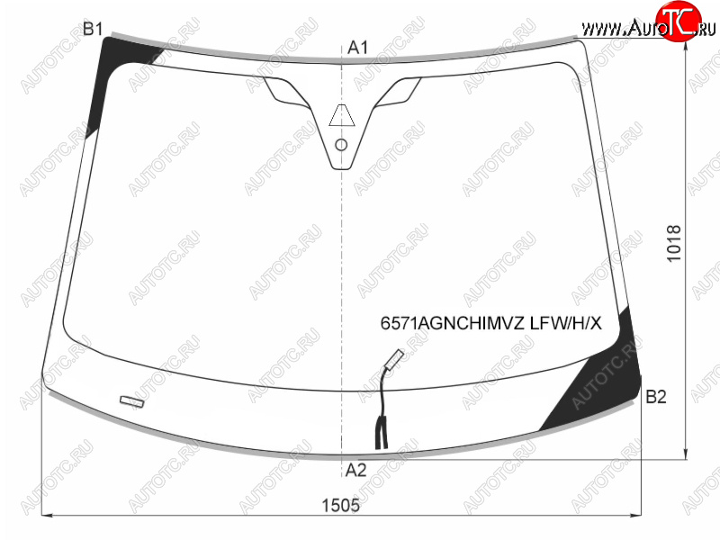 22 549 р. Стекло лобовое (Обогрев щеток Камера Датчик дождя Молдинг) Citroen C5 Aircross 17-22  Opel Grand XYG 6571AGNCHIMVZ LFW/H/X  с доставкой в г. Пермь