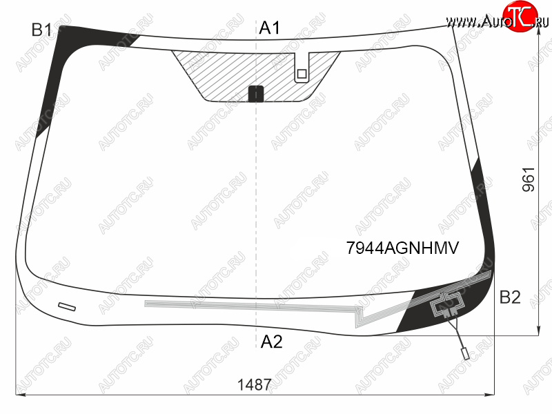 10 899 р. Стекло лобовое (Обогрев щеток Датчик дождя) Subaru Forester 18-21 FUYAO 7944AGNHMV  с доставкой в г. Пермь