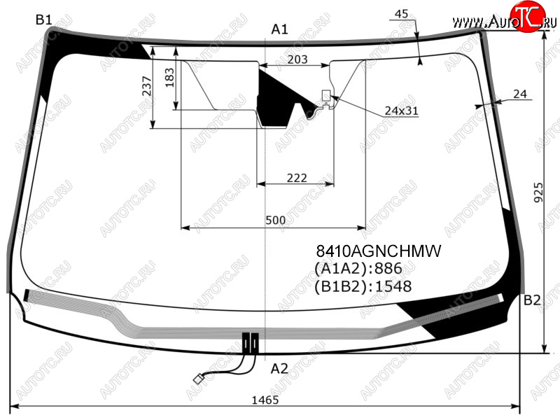 11 449 р. Стекло лобовое (Обогрев щеток Камера Датчик дождя Молдинг) Toyota RAV4 (XA40) 12-19 FUYAO 8410AGNCHMW  с доставкой в г. Пермь