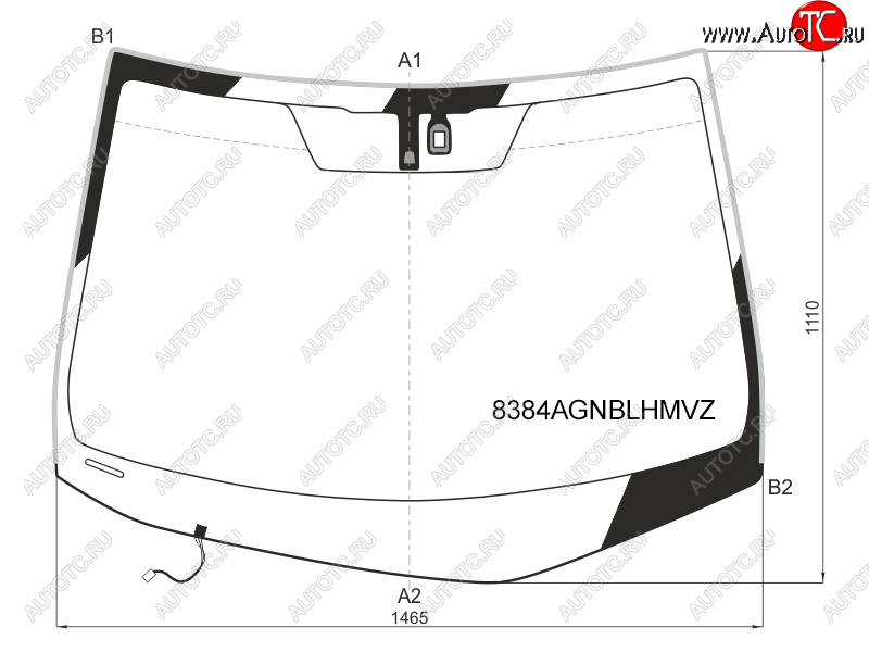 10 999 р. Стекло лобовое (Обогрев щеток Датчик дождя Молдинг) Lexus RX 08-15 FUYAO 8384AGNBLHMVZ  с доставкой в г. Пермь