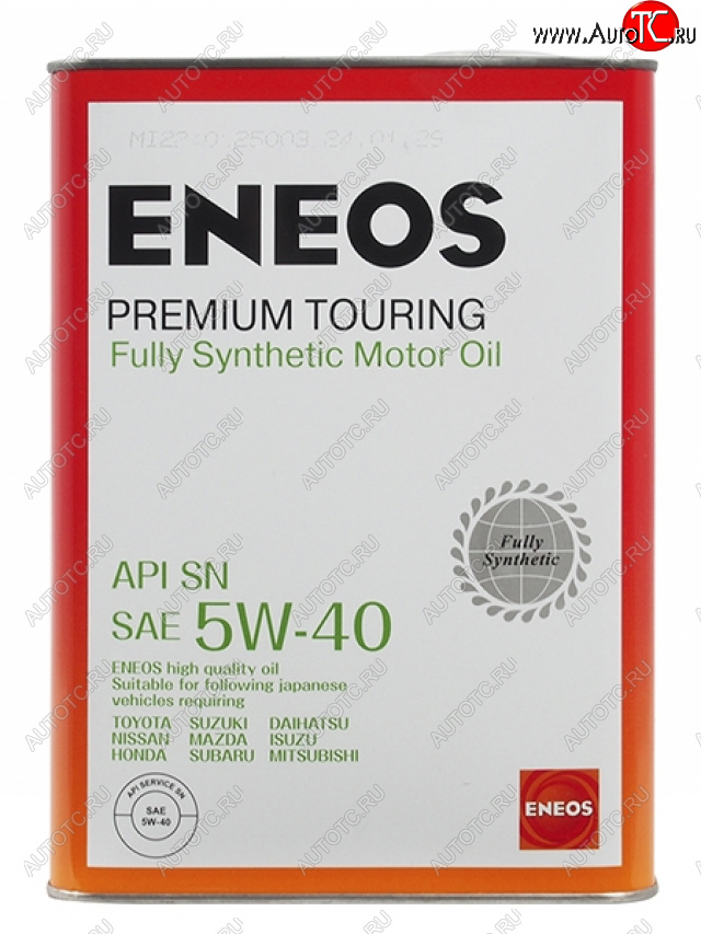 4 999 р. Масло моторное синтетическое ENEOS Premium Touring 5W-40 SN 4л ENEOS 8809478942162  с доставкой в г. Пермь